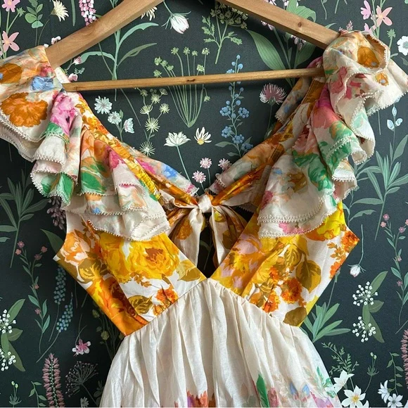Raie Zimmermann Open Back Floral Dress - Picture 5 of 12